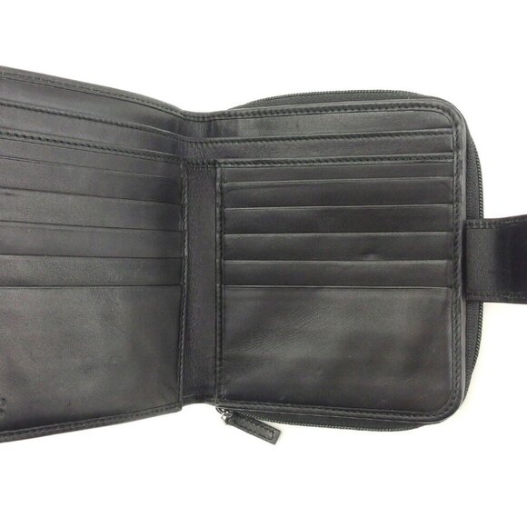 GUCCI Two-fold wallet GG canvas canvas x leather Authentic used - Picture 4 of 8